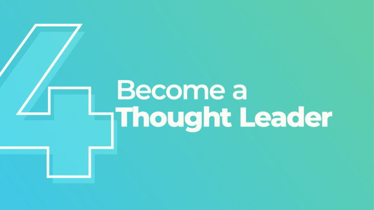 Become a Thought Leader text graphic