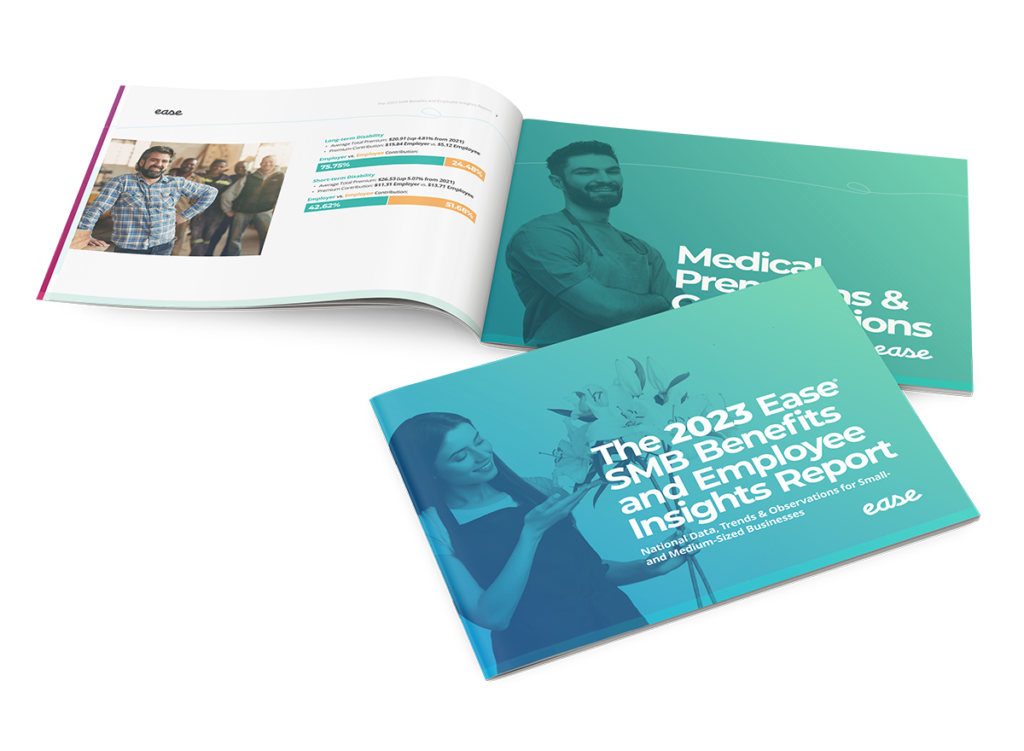 2023 SMB Benefits and Employee Insights Report on transparent background