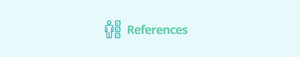 References as social proof icon banner